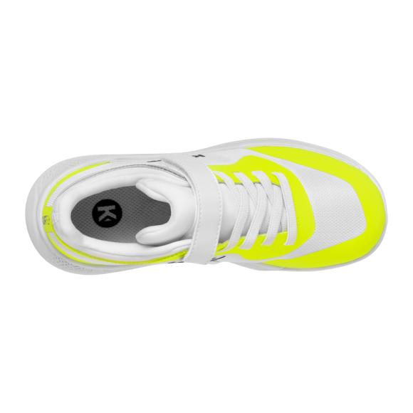 BUTY KOURTFLY KIDS KEMPA - biały/neonowy żółty