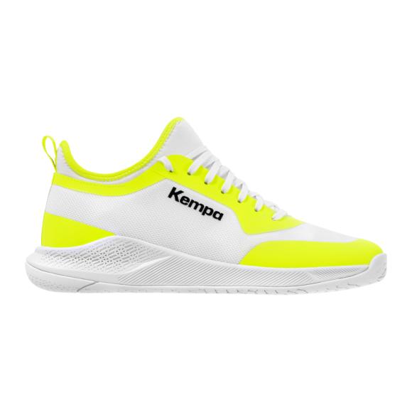 BUTY KOURTFLY JUNIOR KEMPA - biały/neonowy żółty 