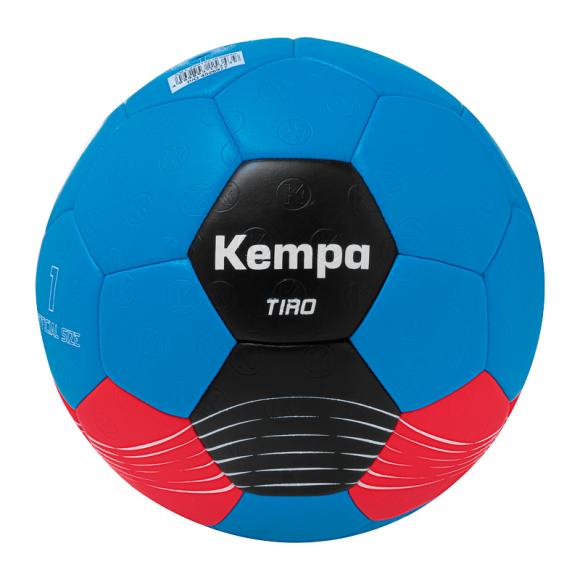 PIŁKA DO PIŁKI RĘCZNEJ TIRO KEMPA - niebieski/czerwony