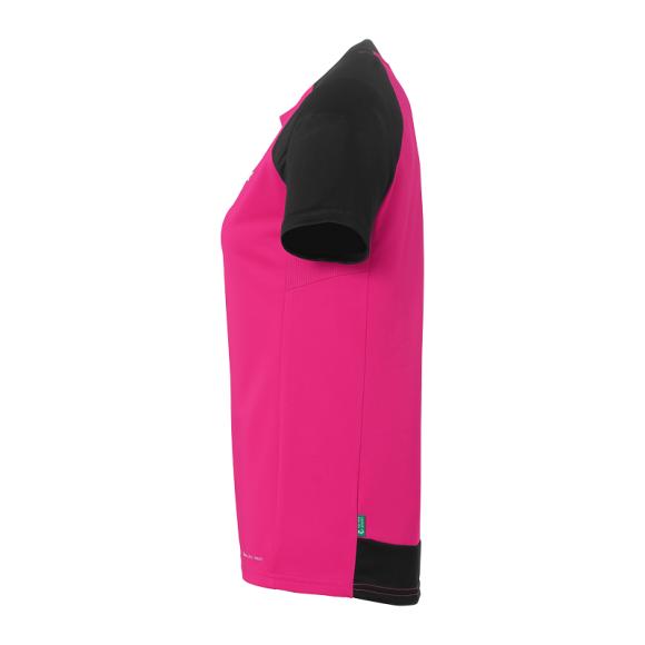 KOSZULKA MECZOWA AMBITION 28 WOMEN KEMPA - magenta/czarny 