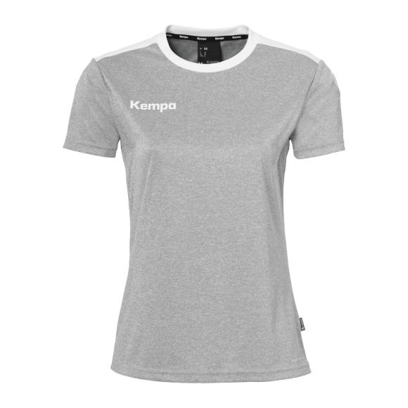 KOSZULKA MECZOWA EMOTION 27 WOMEN KEMPA - ciemny szary/biały 