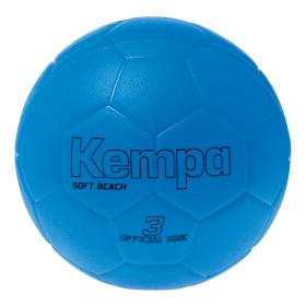 PIŁKA DO PIŁKI RĘCZNEJ PLAŻOWEJ SOFT KEMPA  neonowy niebieski